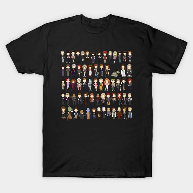 Doctor and friends T-Shirt by SpacebatDesigns 